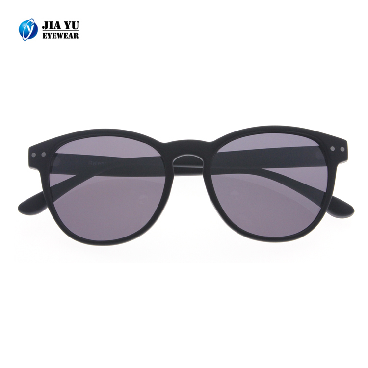 Matte Black Injection Plastic Frame CE Cat 3 UV400 Free Sample Sunglasses