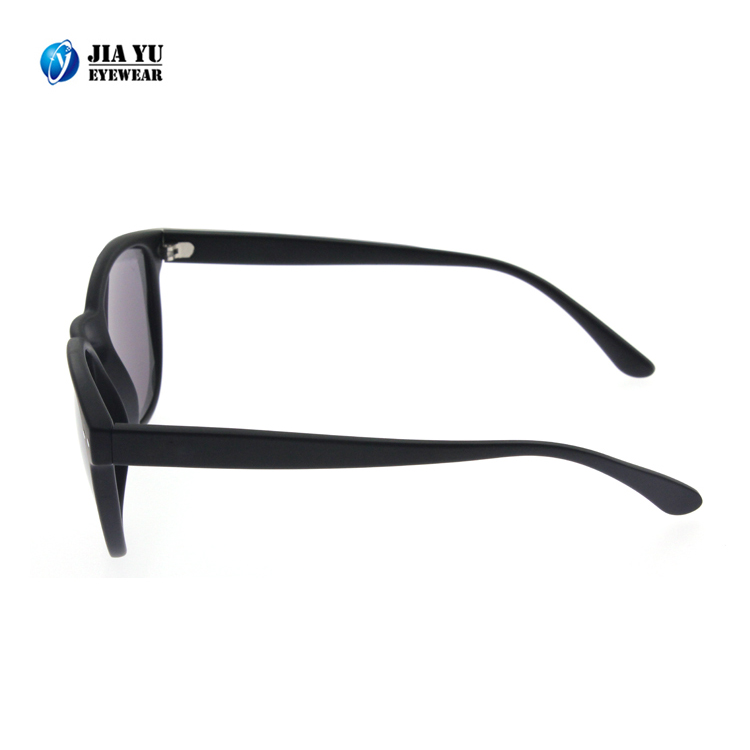 Matte Black Injection Plastic Frame CE Cat 3 UV400 Free Sample Sunglasses