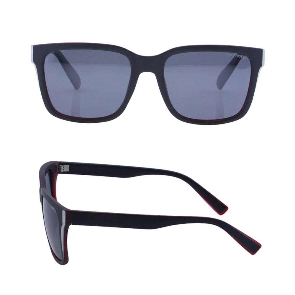 Metal Hinge Custom Polycarbonate Fashion Womens Square City Shades Sunglasses