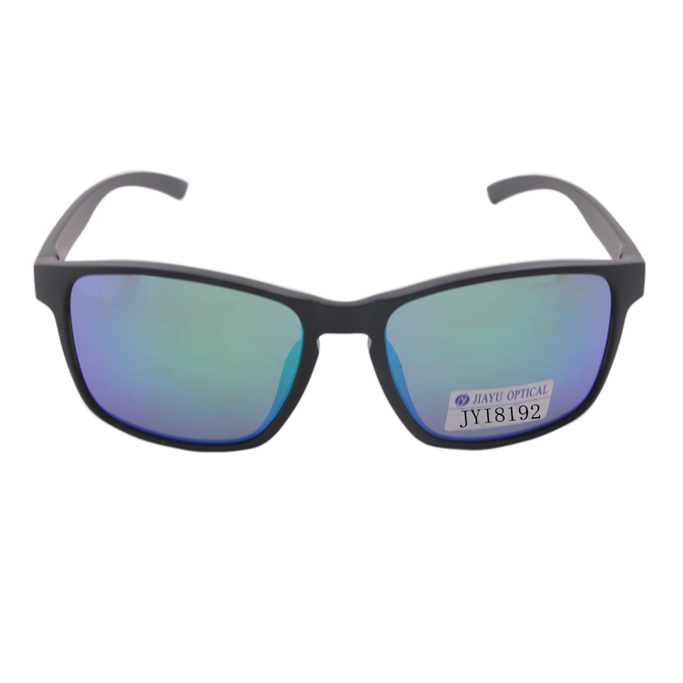 Name Brand Wholesale Retro Fashion Plastic Mirrored Unisex Sunglasses with Logo