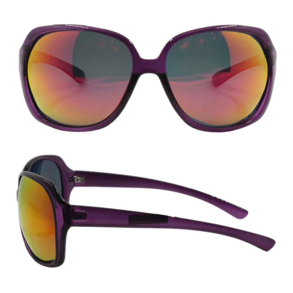 Name Brand Wholesale Special Design Purple Polarized Plastic With Logo Sunglasses