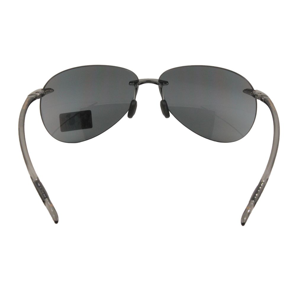New Design Custom Fashion UV400 Polarized Plastic Light weight Rimless Sunglasses