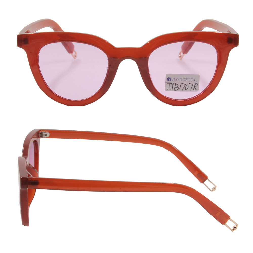 New Style Popular Fashion Mirrored Transparent  UV400 Polarized Sunglasses for Women