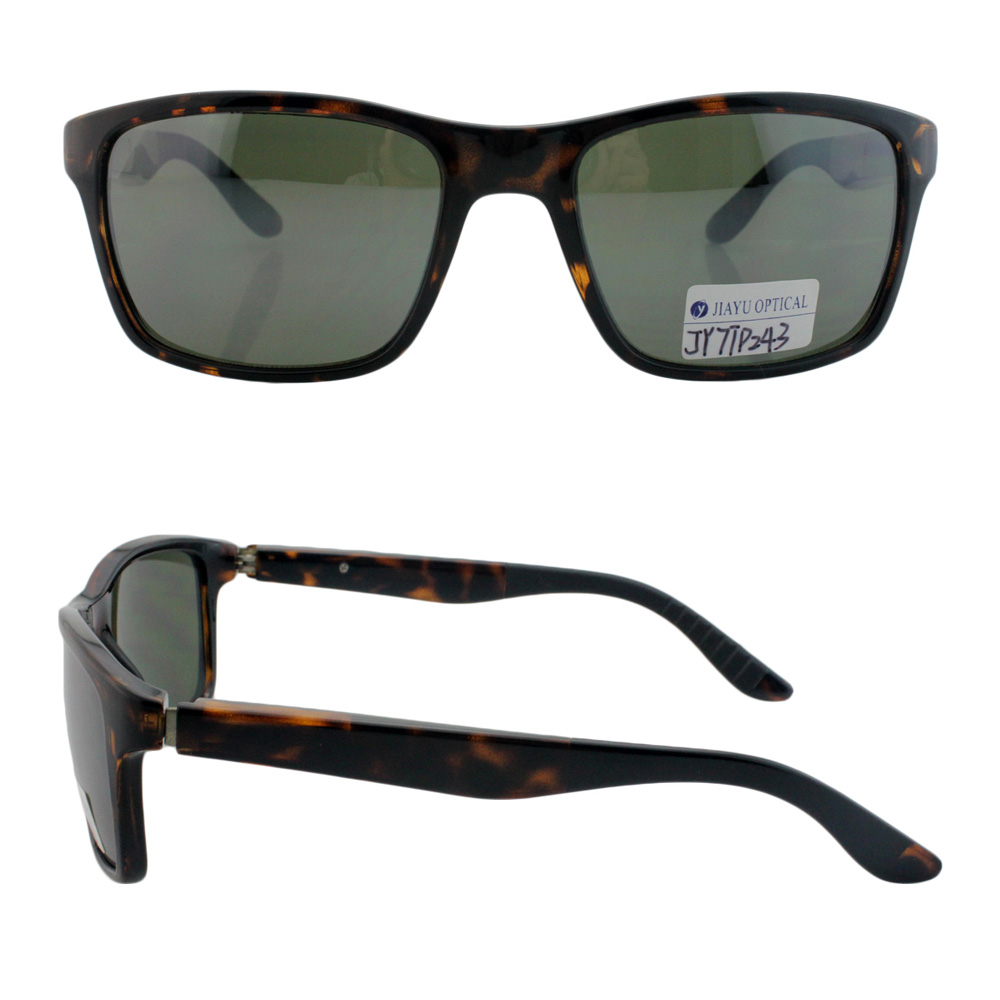 New Stylish Plastic CE FDA Men Sunglasses with Metal Spring Hinge