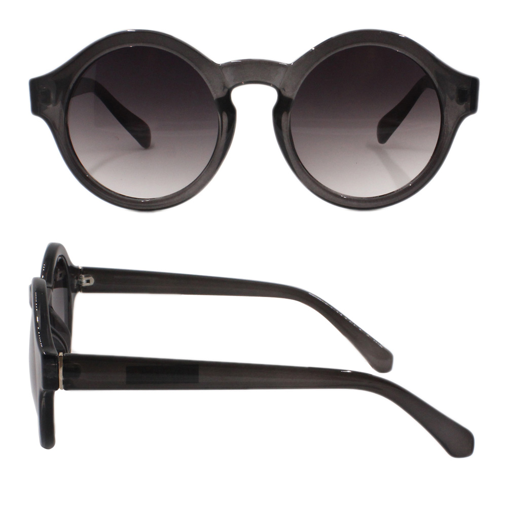 Newest Plastic Brand Polarized With Logo Luxury Fashion Round Men Sunglasses
