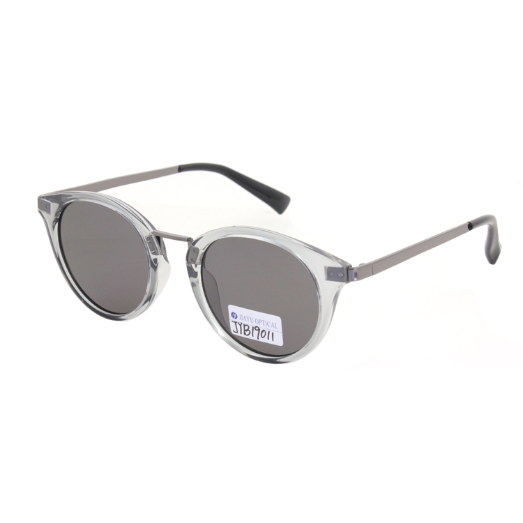 Newest Trending Fashion Metal Transparent Round Plastic UV400 Polarized Sunglasses