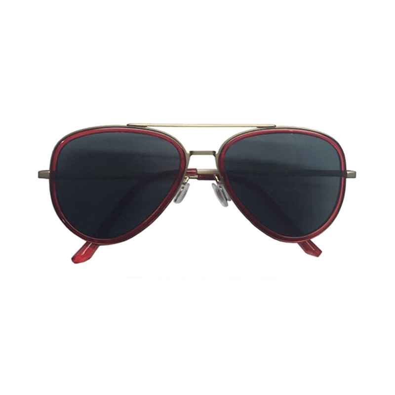 Newest Trending Fashion Plastic Polarized With Metal Temples Unisex Sunglasses