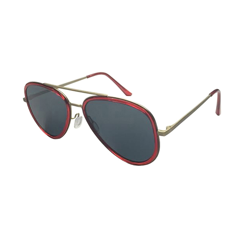 Newest Trending Fashion Plastic Polarized With Metal Temples Unisex Sunglasses
