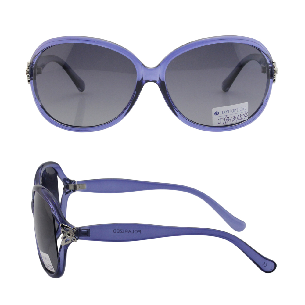Special Design Polarized Oversized LOGO Plastic Women Fashion Sunglasses