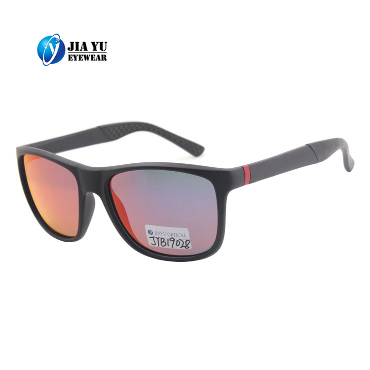 UV400 Protection Rubber Arm Tips Custom Logo Printed Lenses Polarized Sunglasses