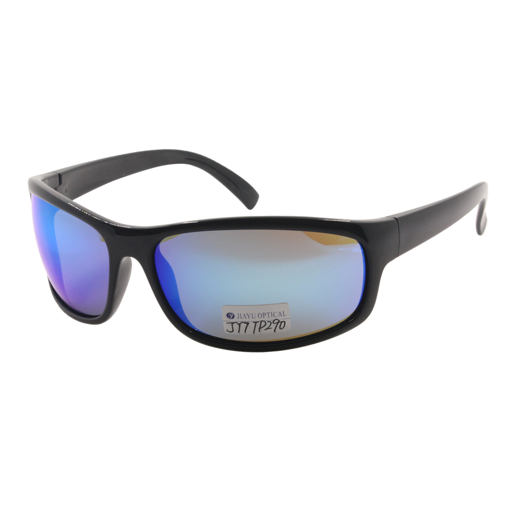 Unbreakable Blue Mirrored Polarized Sunglasses with UV400 for Men