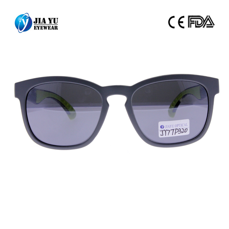 Uv400 Protection TR90 Waterpaper Transfer Plastic Sunglasses With Rubber Tips