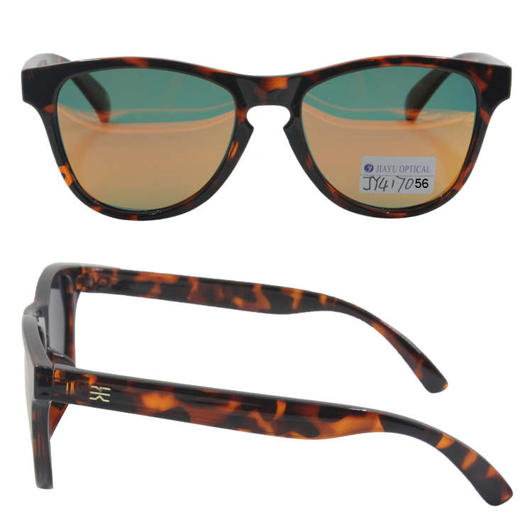 Wholesale Cheap Brown Demi Plastic Unisex Custom Sun Shades Sunglasses