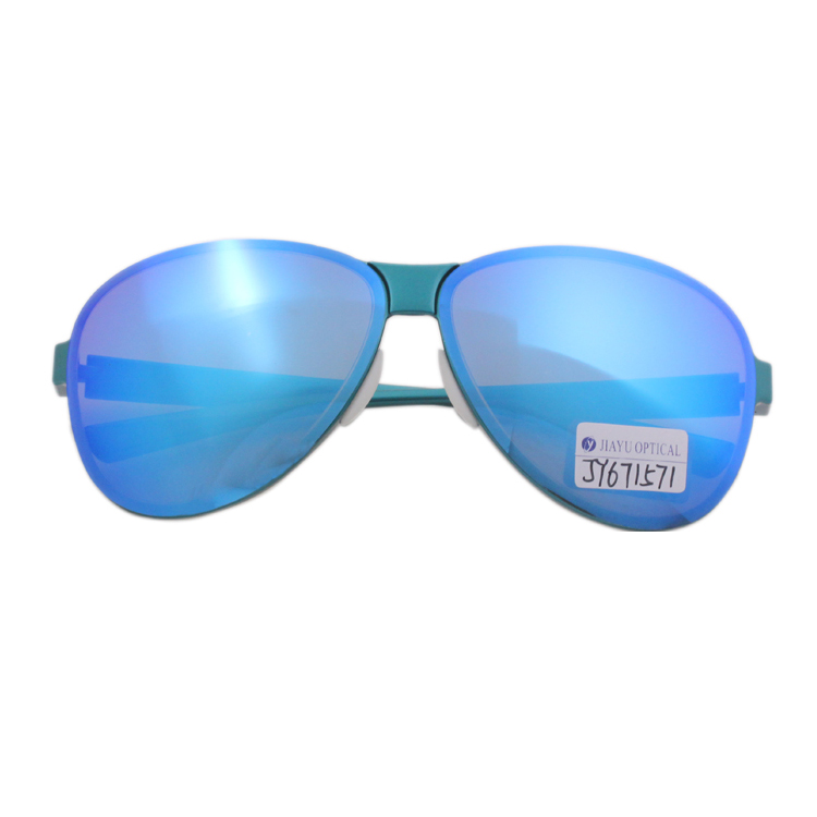 Wholesale UV400 Protection Blue Mirror Coating Pilot Mens Sunglasses Polarized