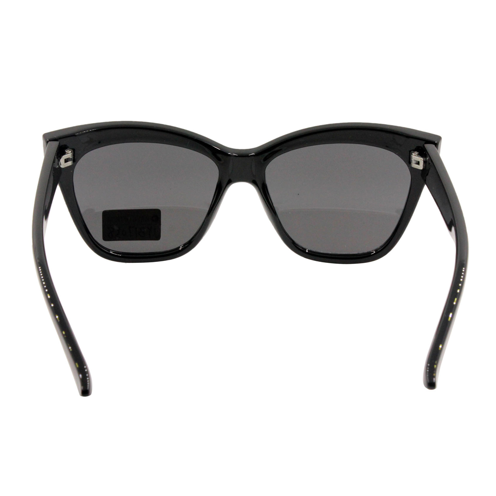 Xiamen Manufacture Square Plastic With Logo Polarized Black Cat Eye Sunglasses
