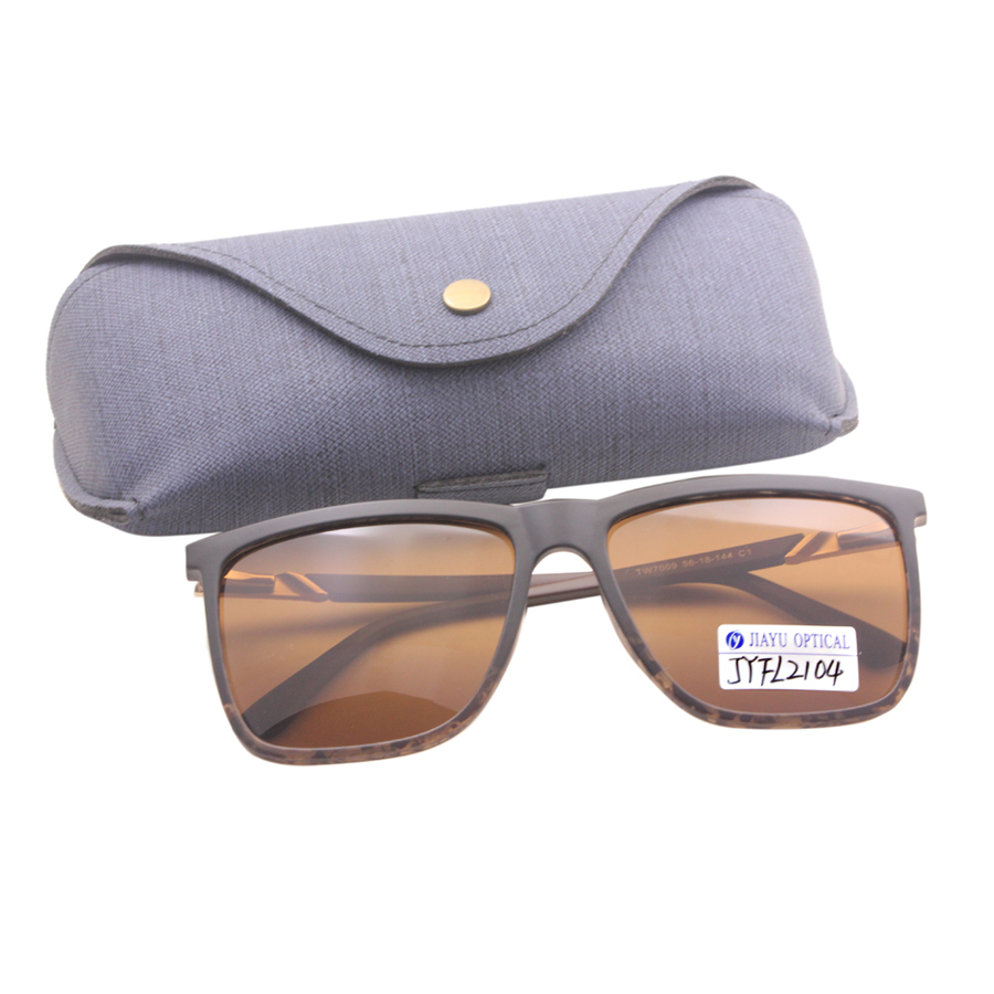 Amber Metal Decoration Travel Sunglasses
