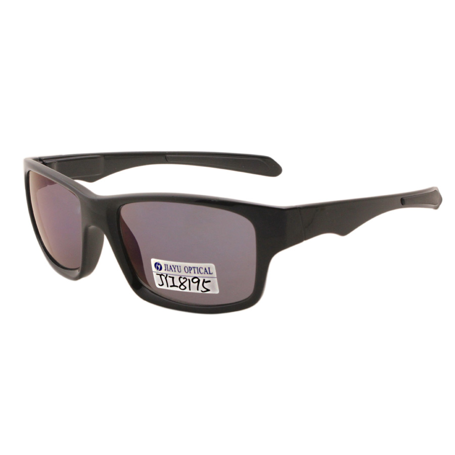 Custom Brand Mirrored Unisex Black Sunglasses with Your Logo