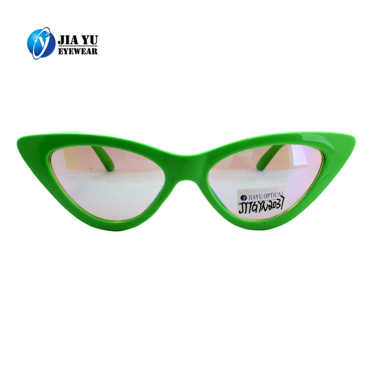 Custom Womens Fashion Plastic Small Cat Eye Sunglasses