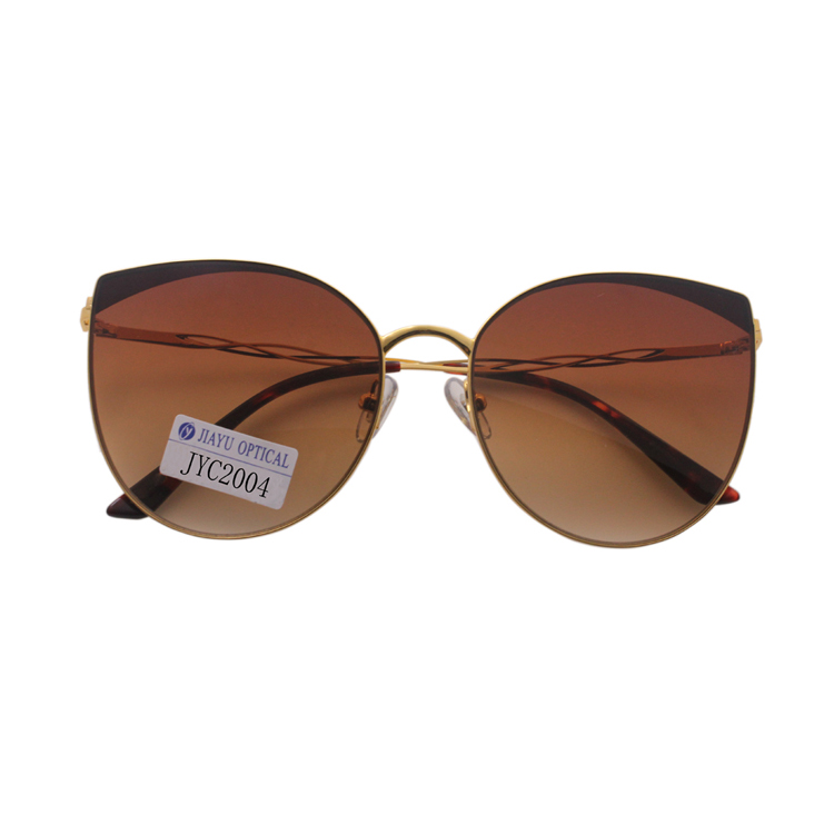 Cat Eye Metal Shades Sunglasses