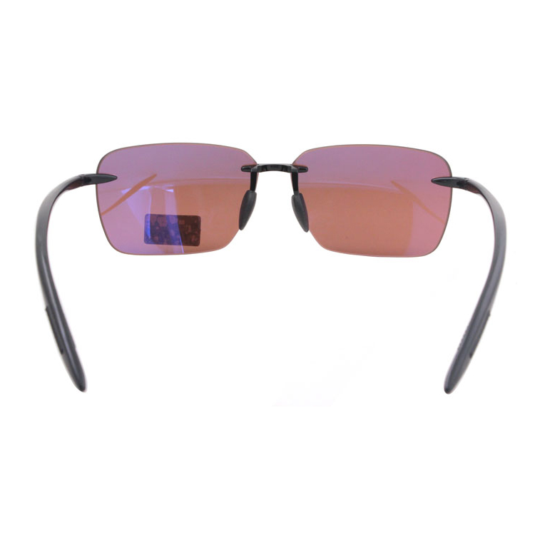 Fashion Brown Men Women Tr90 Rimless Sunglasses