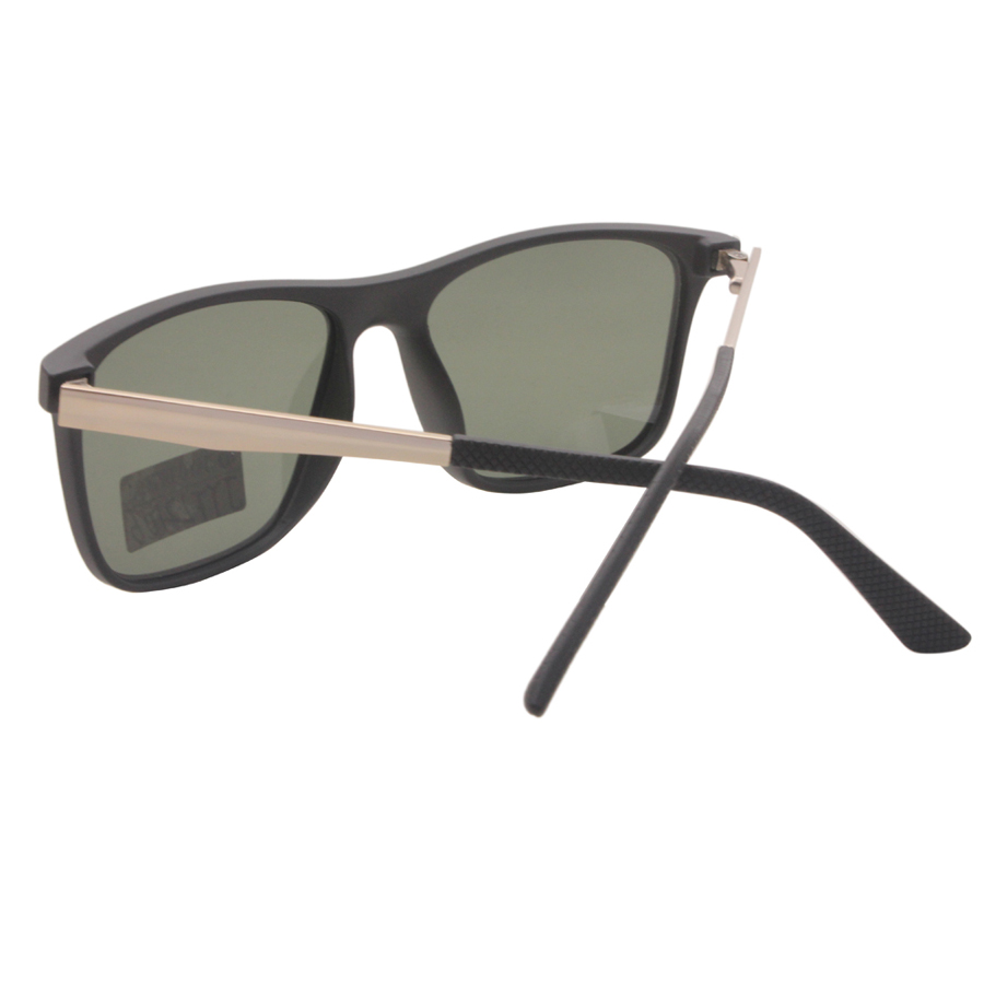 Fashion Design Men Oversized Black Sunglasses Polarized