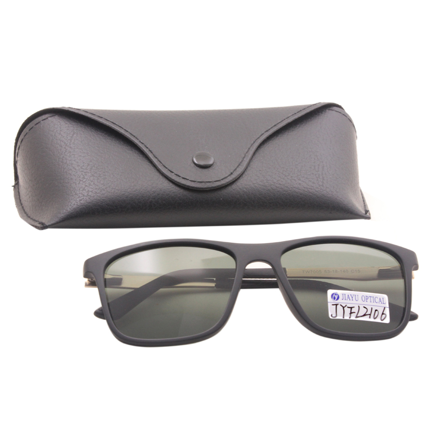 Men Oversized Black Polarized Sunglasses