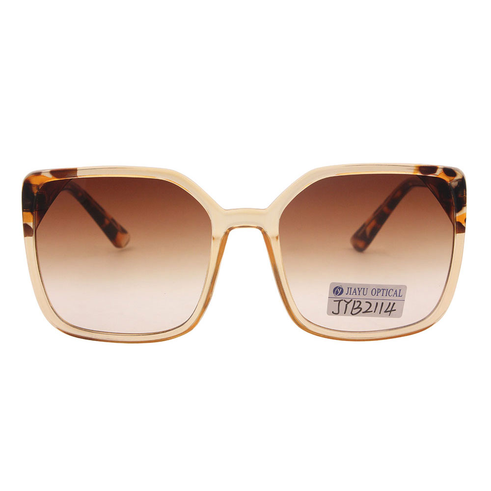 Latest Fashion Oversized Square Tea Progressive Sunglasses