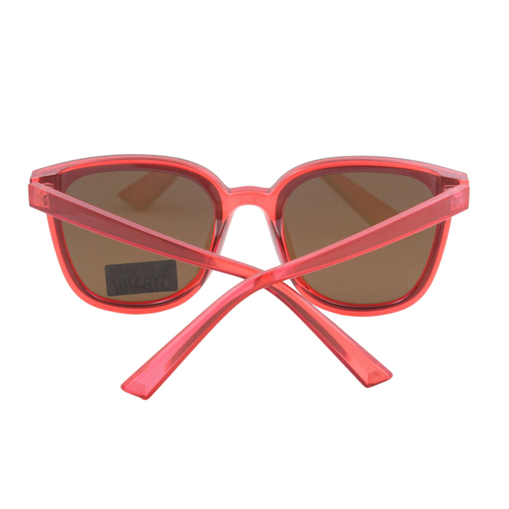 Fashion Red Border UV400 Polarized Mirrored Girl Sunglasses