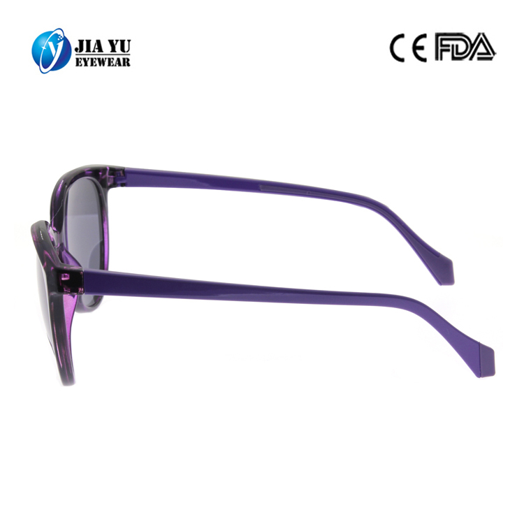 Leopard Print Sunglasses for Women, TR90, Purple, Polarized, 6C