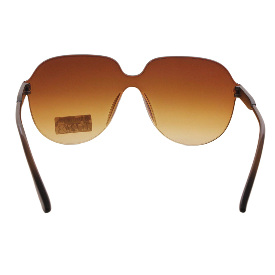 Men Oversized Retro Fashion One Piece Custom Logo Sunglasses