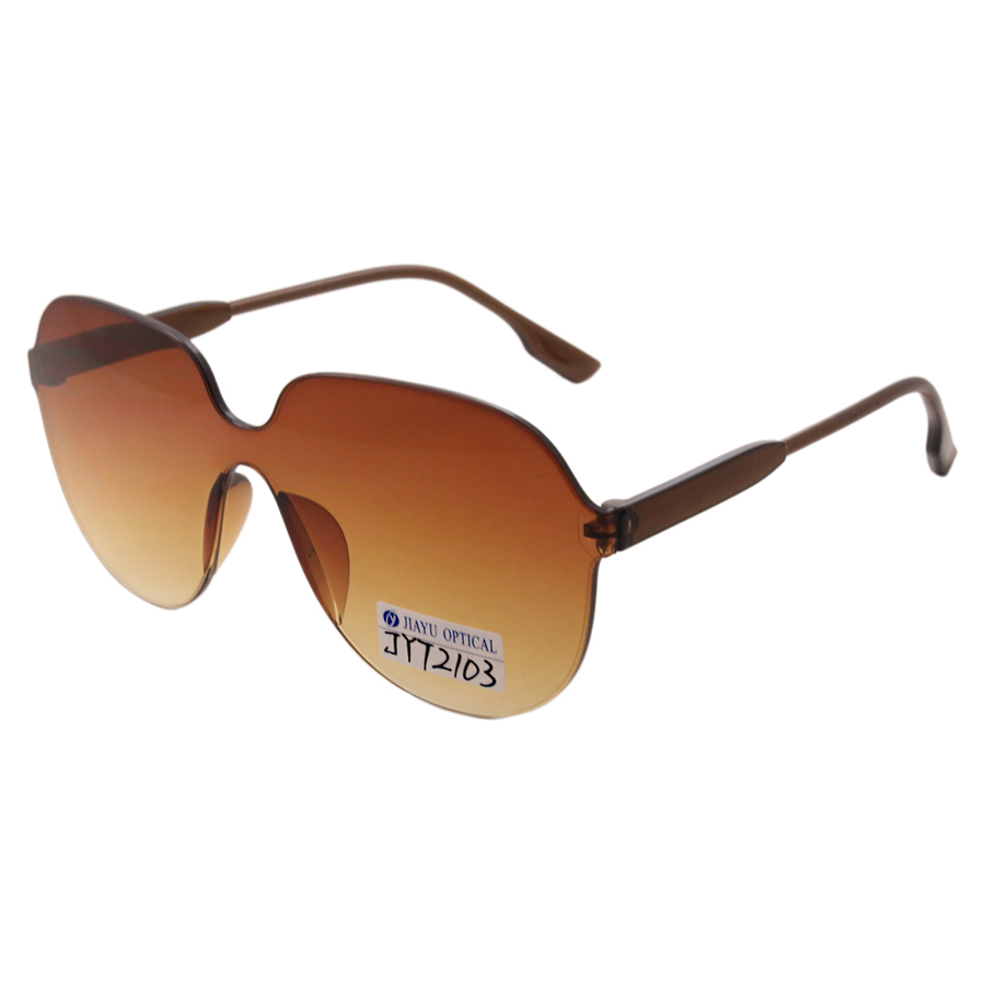 Men Oversized Retro Fashion One Piece Custom Logo Sunglasses