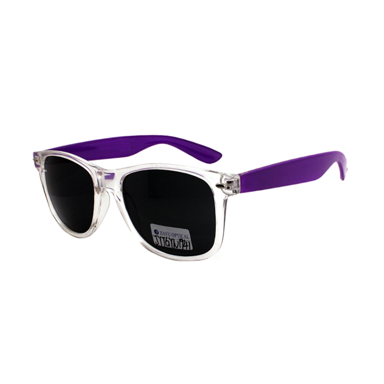 Custom Promotional Wayfarer Sunglasses for Women, PC Frame, Smoke Lenses
