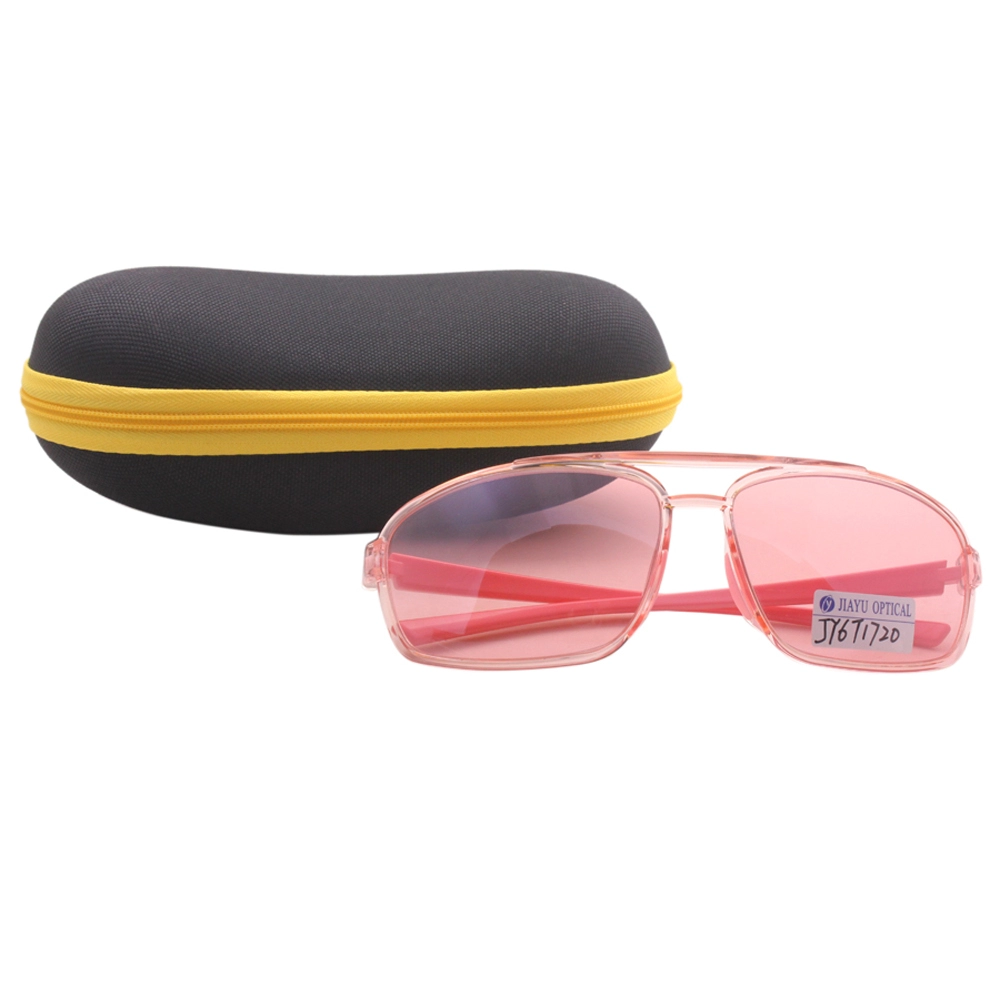 Pink Transparent Women Sunglasses