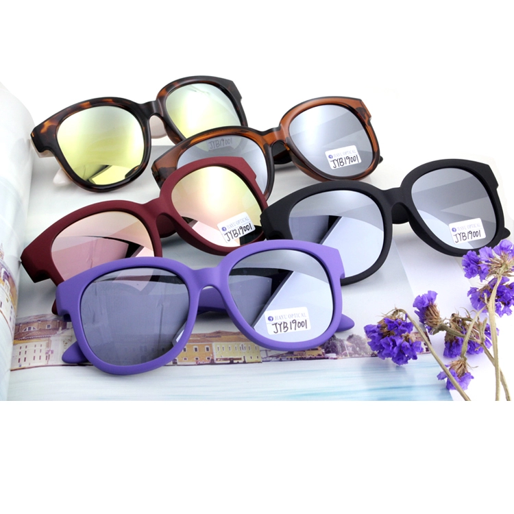 Round Mirror Lenses Plastic Sunglasses