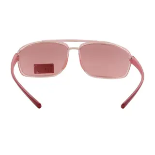 Pink Transparent Frame Double Bridge Women Fashion Sunglasses