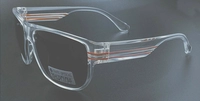 Fashion UV400 Polarized Transparent Frame Clear Sunglasses
