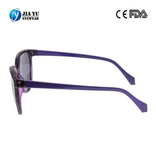 Leopard Print Sunglasses for Women, TR90, Purple, Polarized, 6C