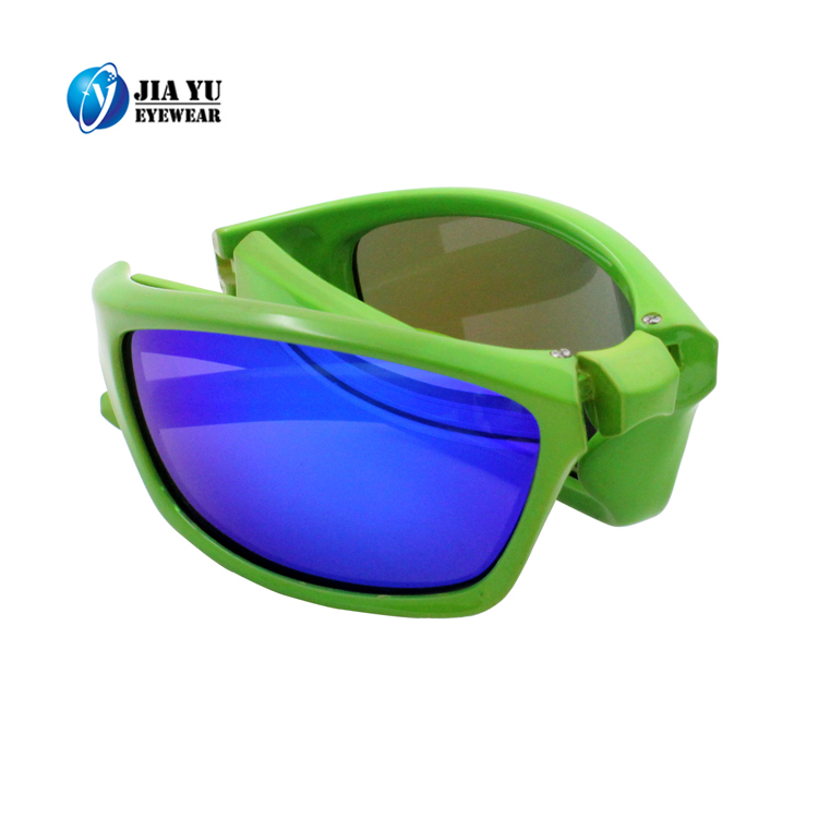 Custom Design Brand Wholesale Cheap Plastic Sports Foldable Sunglasses