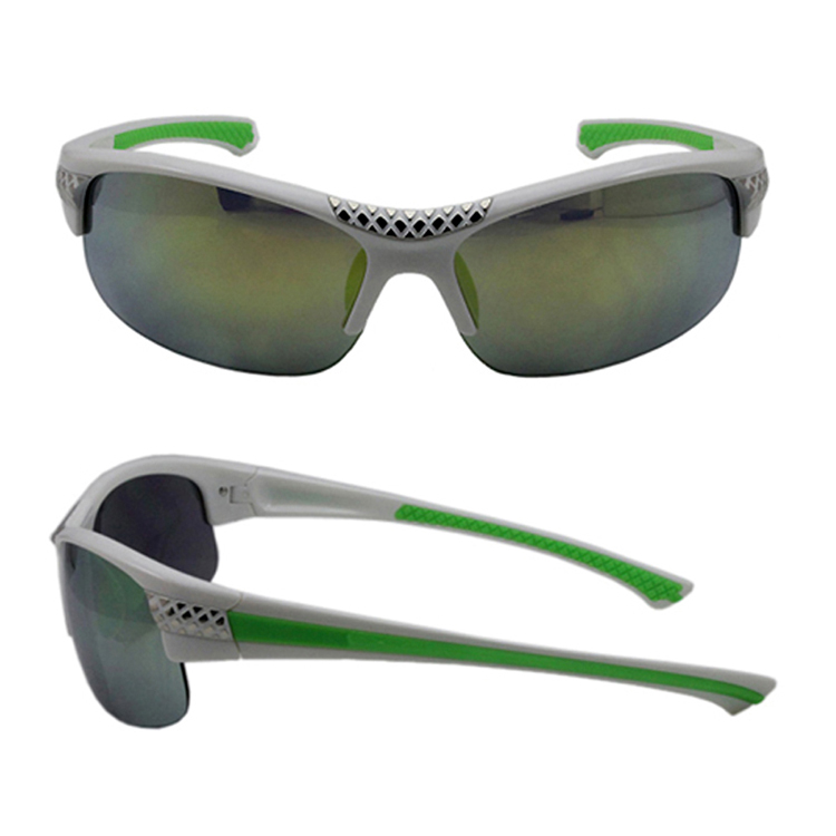 Custom Fashion Mirrored Lenses  Anti UVA and Anti UVB  Handball  Bicycle Sunglasses Sports