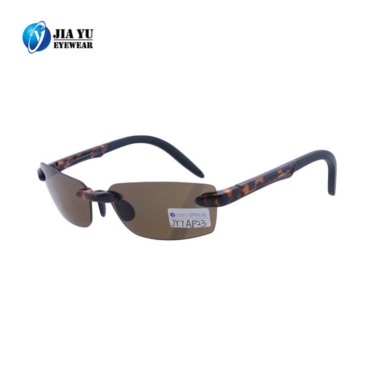Custom Fashion Outdoor Cycling  Mens Rimless Sports Sunglass