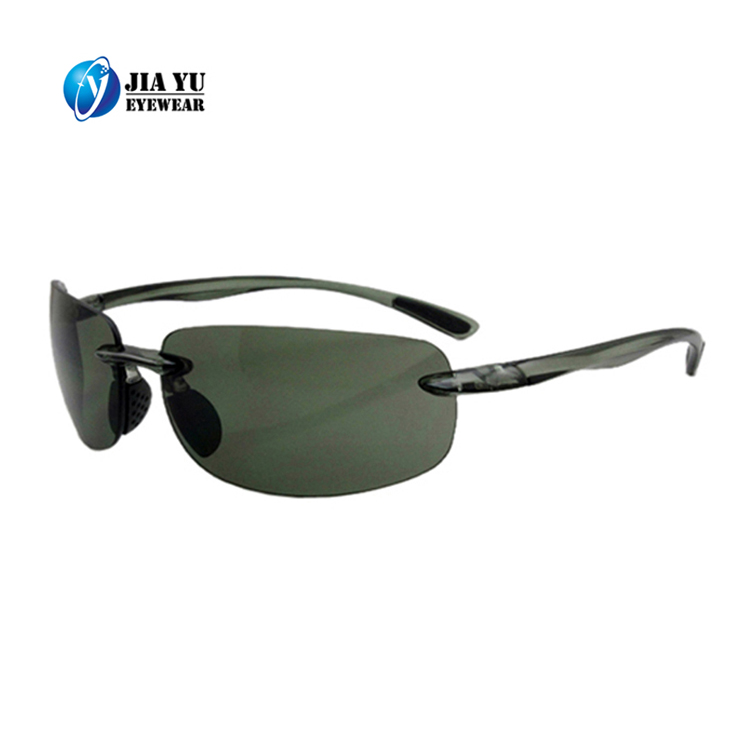 Custom Logo Cat 3 CE UV400 TR90 Frameless Sports Sunglasses