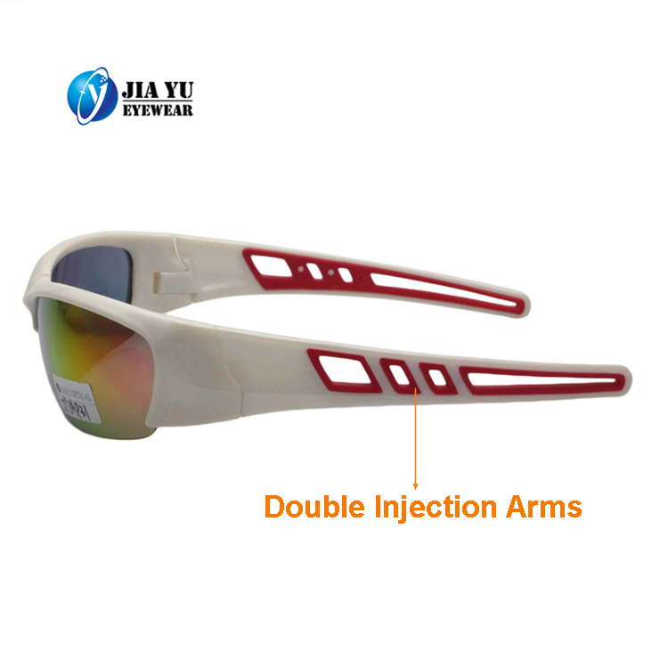 Custom Outdo Polorized  Fashion Double Injecion Arms Mirror Sports Sunglasses