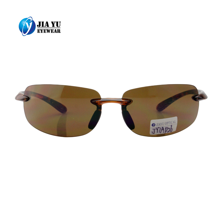 Fashion High Quality Polarised  Retro Mens Outdo Rimless Sports Sunglasses