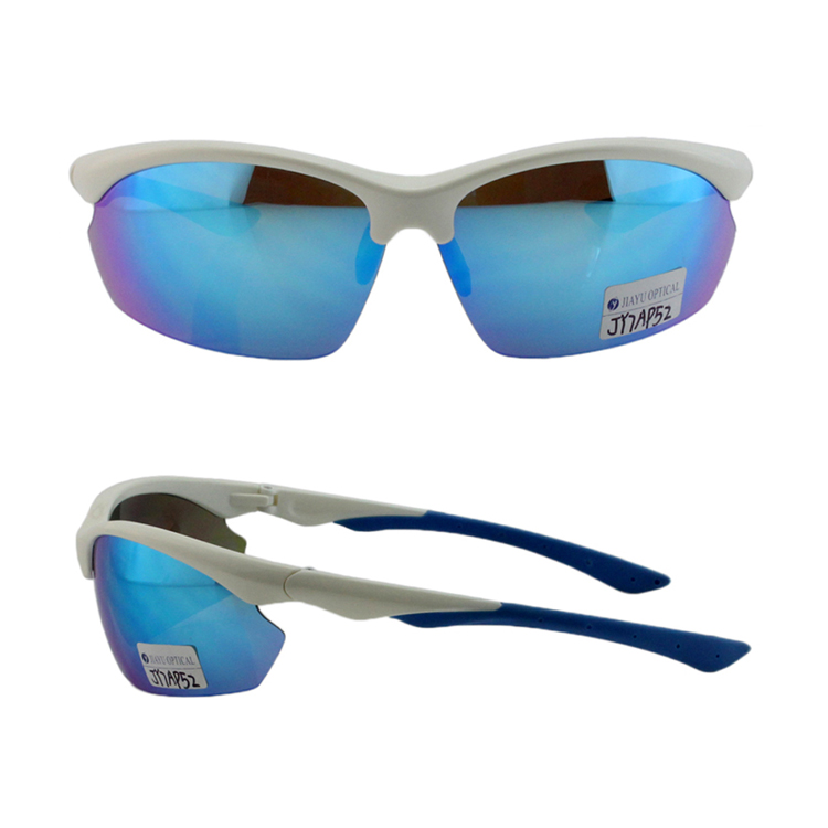 New Fashion Custom Logo Mirror Lens Cycling Glasses Outdoor Sports Prescription Sunglasses