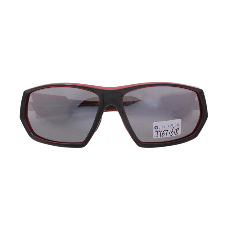 OEM Brand Full Rim Black Red Frame Polarized Sports Sun Glasses Sunglasses Men