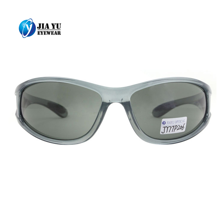 Plastic Branded UV400 Sports Polarized Fishing Golf Sunglasses With Side Protect