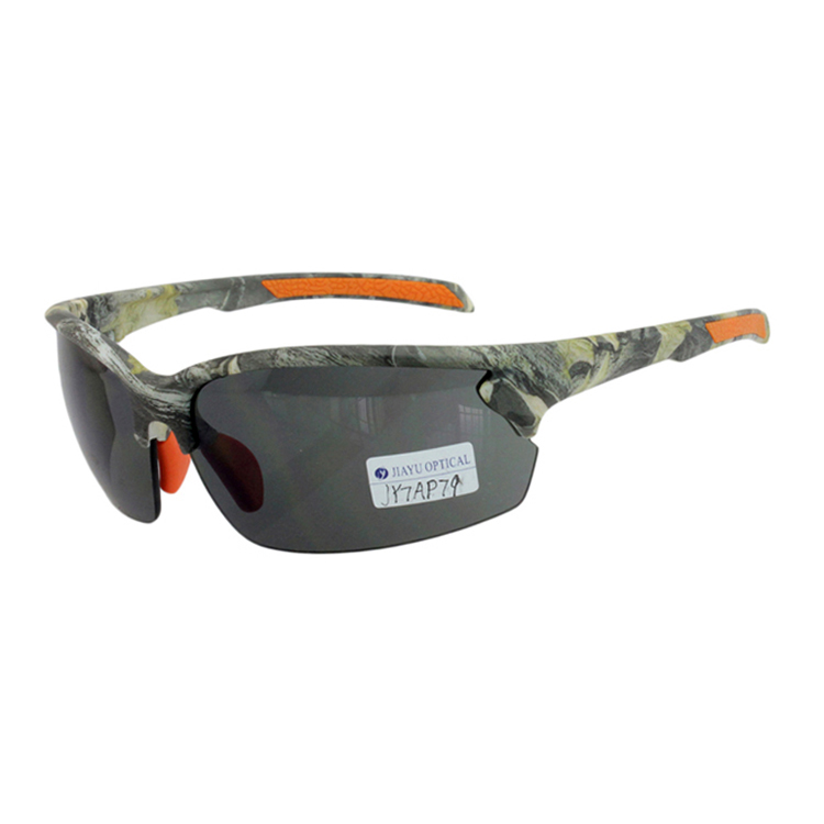TR90 Outdoor Leopard Color Half Rim Sports Sunglasses For Men