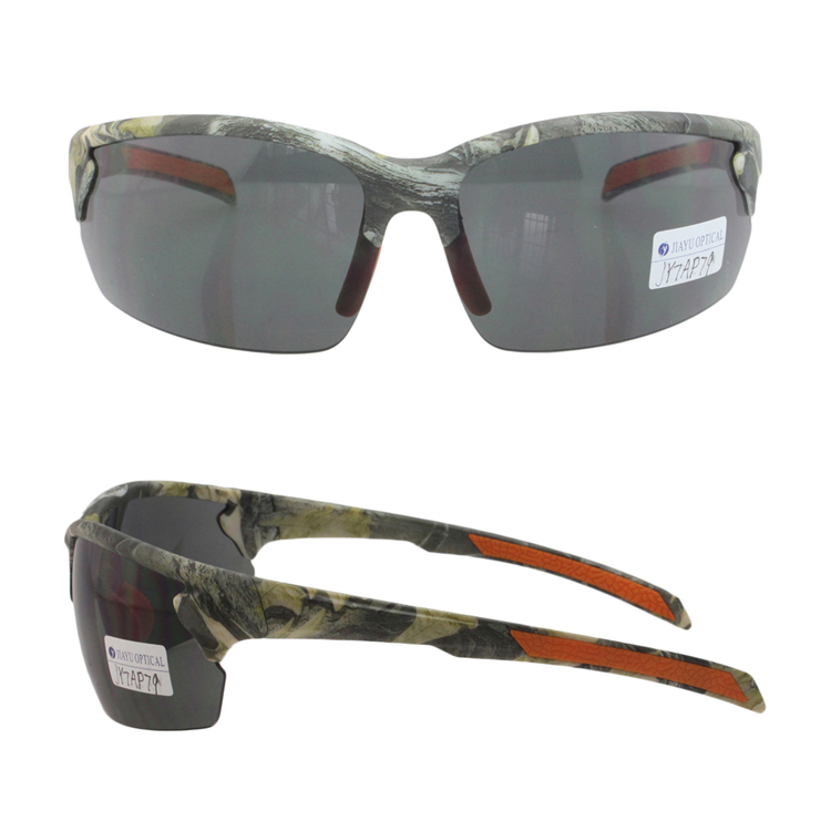 TR90 Outdoor Leopard Color Half Rim Sports Sunglasses For Men