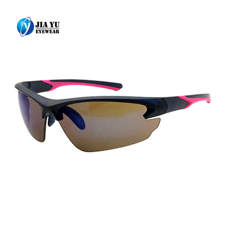 Wholesale Custom Logo Half Frame CE UV400 Interchangeable Lenses Promotional Sports Sunglasses