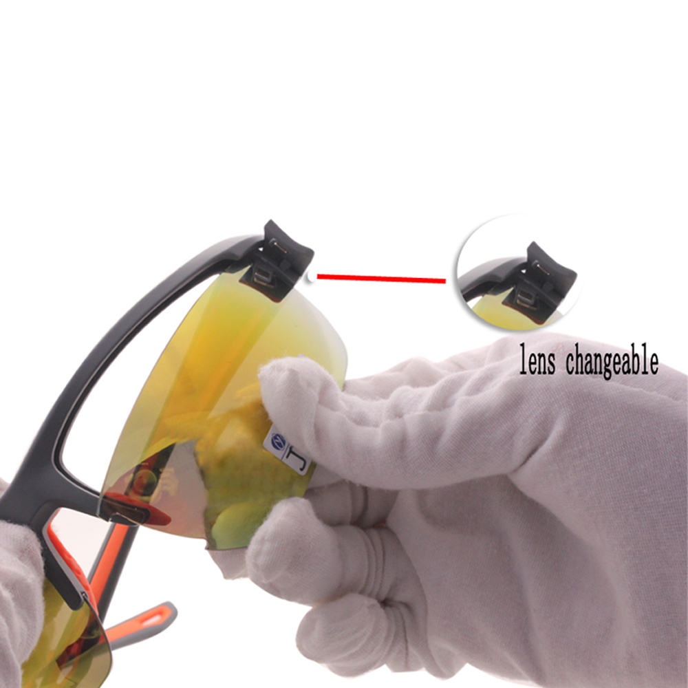 Colorful Mirror Interchange Lens Sports Sunglasses Polarized